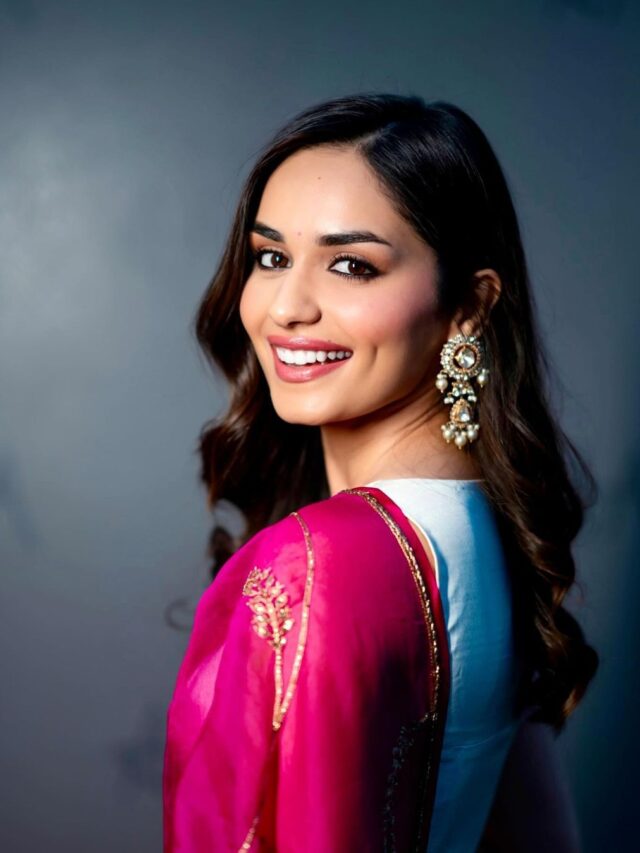 करवाचौथ पर पहनें Manushi Chhillar जैसी साड़ियां