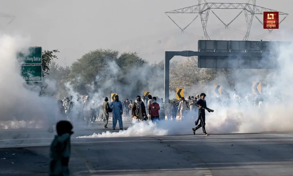 PTI Protest In Islamabad Pakistan PM residence D-Chowk violence Imran Khan 