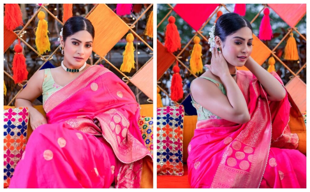 Krishna Mukherjee in Banarasi Saree - Live Times