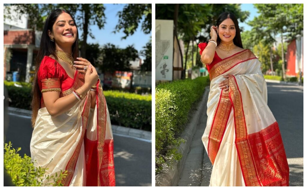 Krishna Mukherjee in Silk Saree - Live Times