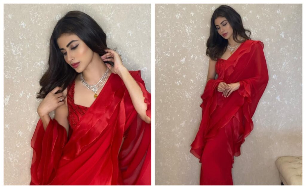 Red Shade Lipstick with Red Saree - Live Times