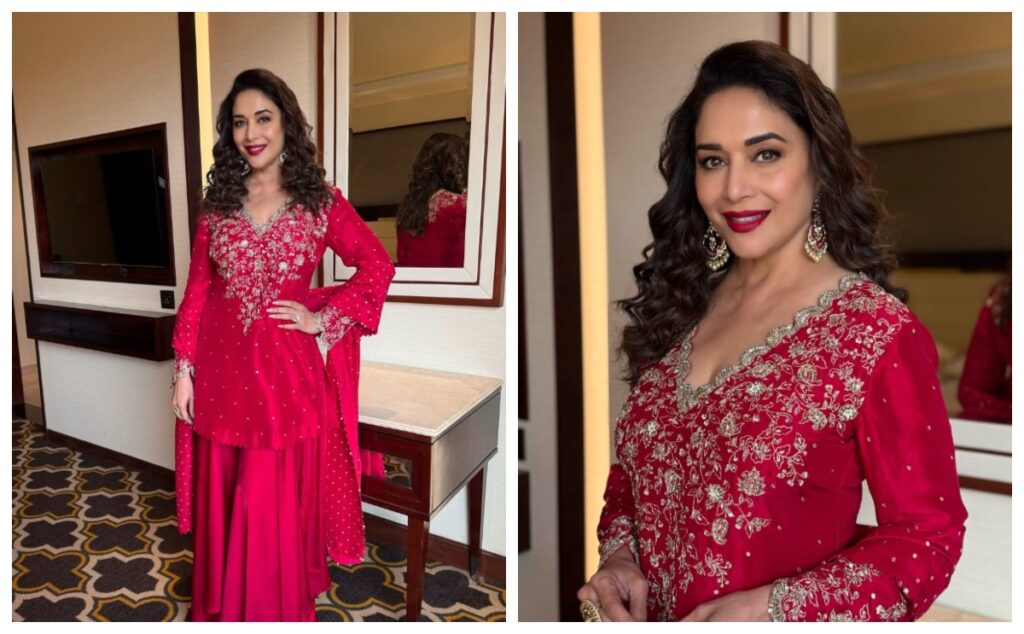 Madhuri Dixit in pink suit - Live Times