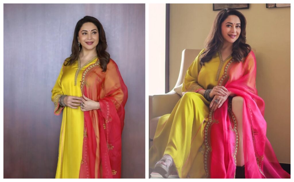 Madhuri Dixit in yellow suit - Live Times