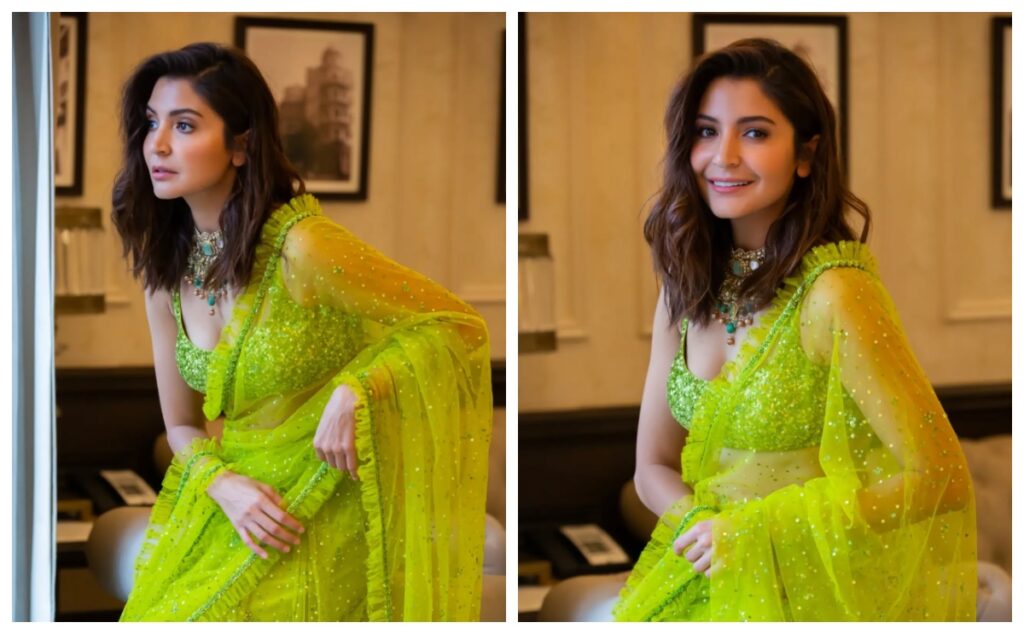 Ruffled Net Saree - Live Times