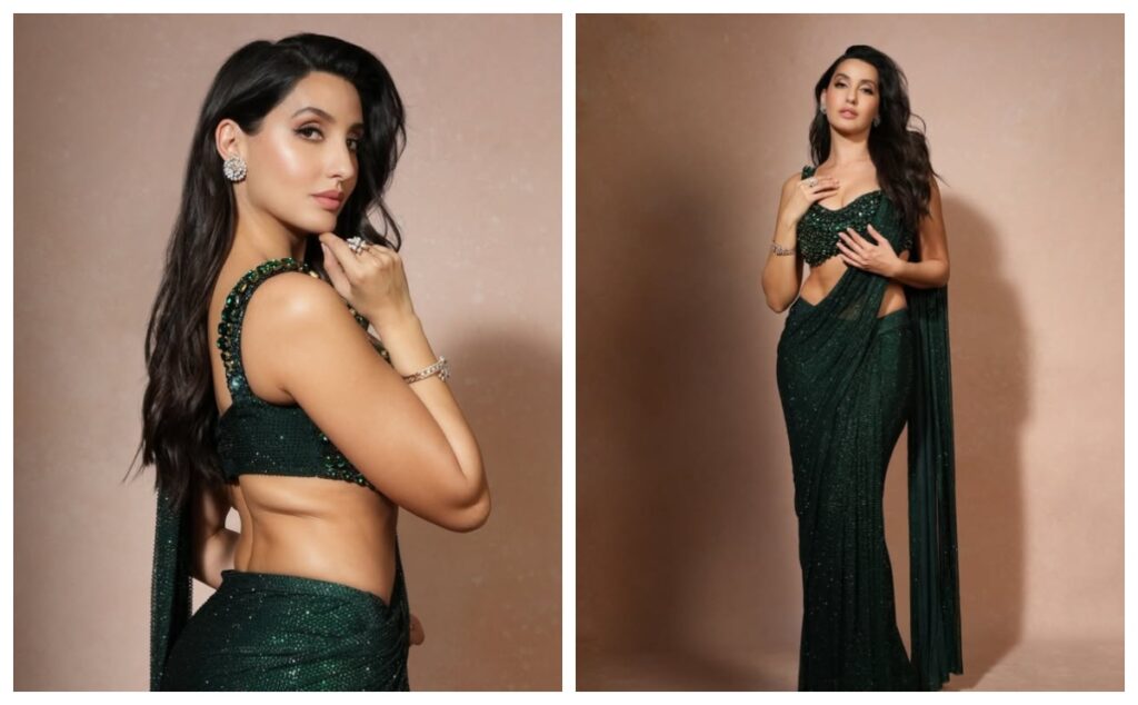 Nora fatehi in secret saree - Live Times