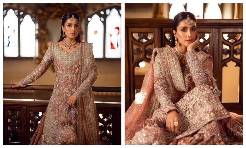 Wear heavy Pakistani ethnic gown like Ayeza Khan in engagement - Live Times