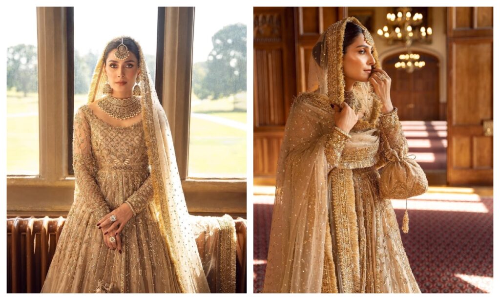 Wear heavy Pakistani ethnic gown like Ayeza Khan in engagement - Live Times