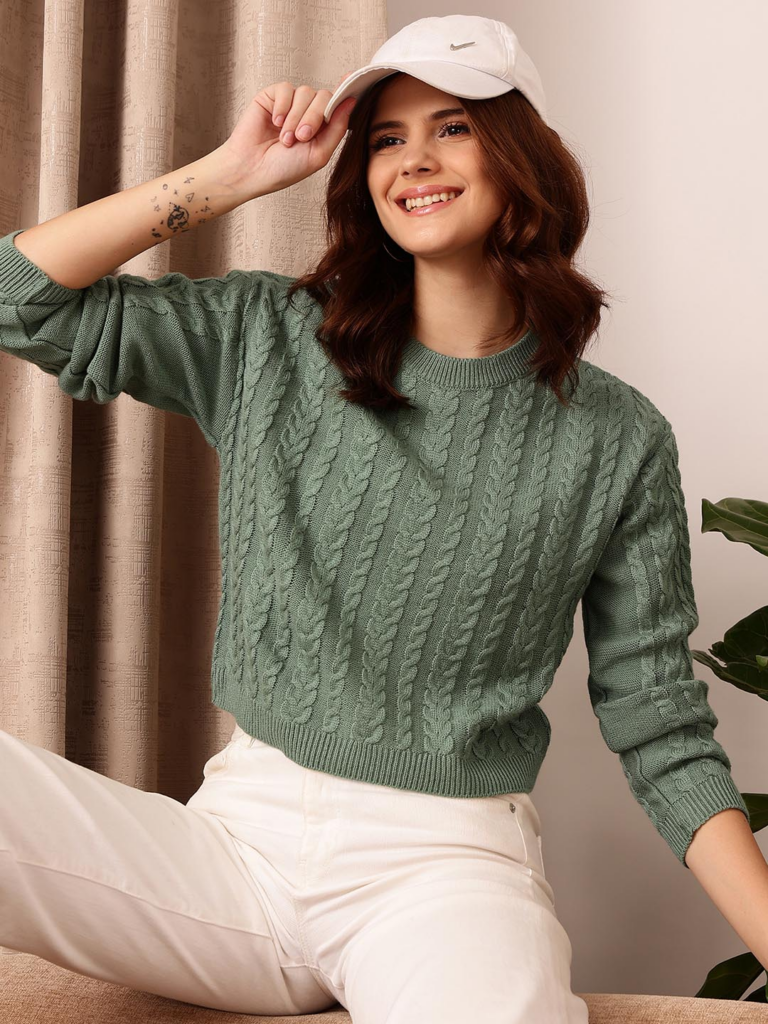 Top 10 Sweater Design - Cable-Knit Sweater - Live Times